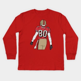 Jerry Rice Back-To Kids Long Sleeve T-Shirt